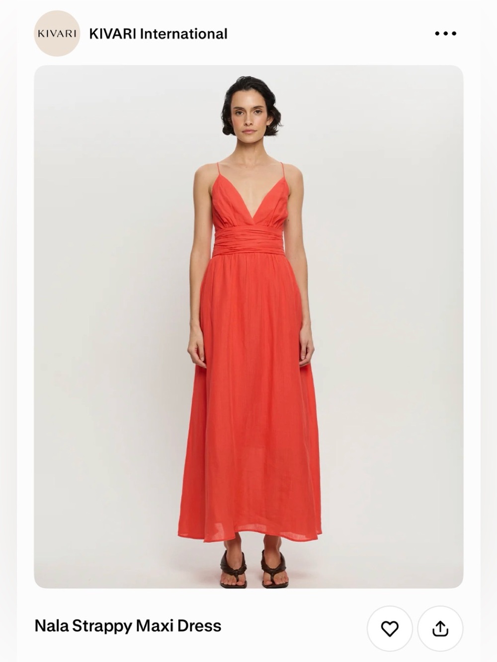 NWT Kivari Nala Strappy Dress size small